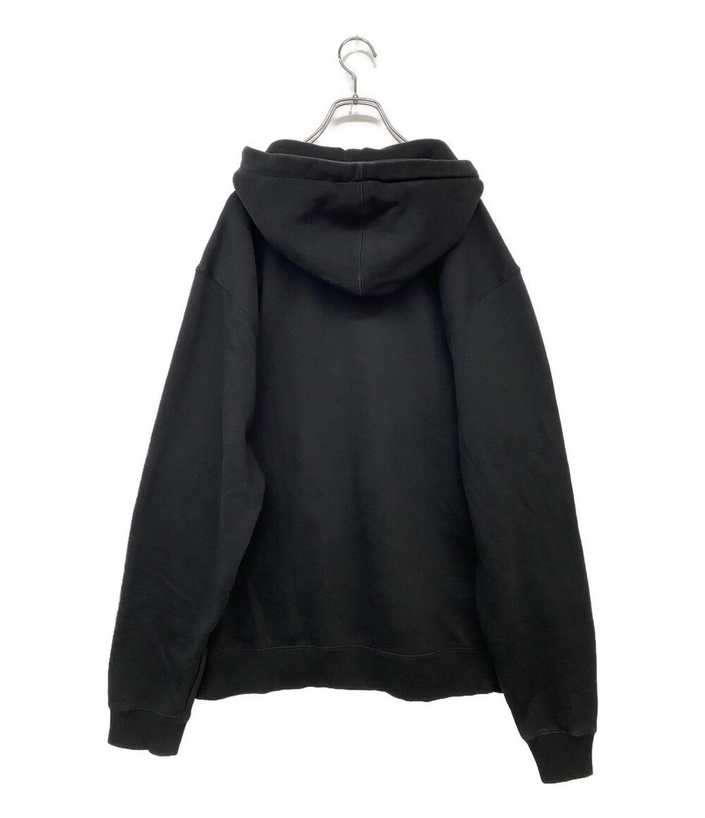 STUSSY パーカー フラワー刺繍 ブラック size:XL メンズ SIZE XL