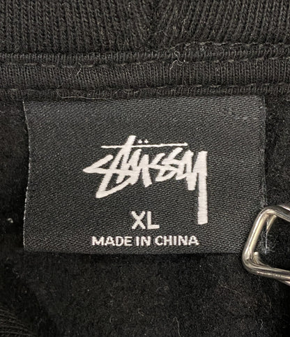 STUSSY パーカー フラワー刺繍 ブラック size:XL メンズ SIZE XL ステューシー