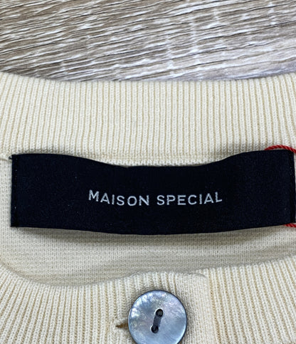 美品 MAISON SPECIAL カーディガン Photo Collage Compact Knit 21261366302 レディース SIZE FREE メゾンスペシャル