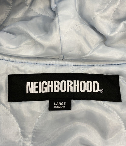 美品 NEIGHBORHOOD ジップフーディー ジャガード 232UTNH-JKM05 グリーン メンズ SIZE L ネイバーフッド