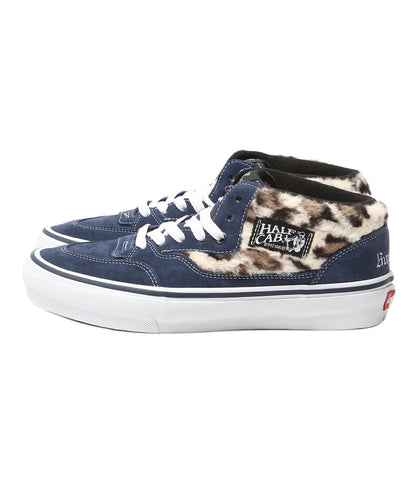美品 VANS × SUPREME ヴァンズ シュプリーム スニーカー LEOPARD HALF CAB NAVY メンズ SIZE 26.0cm