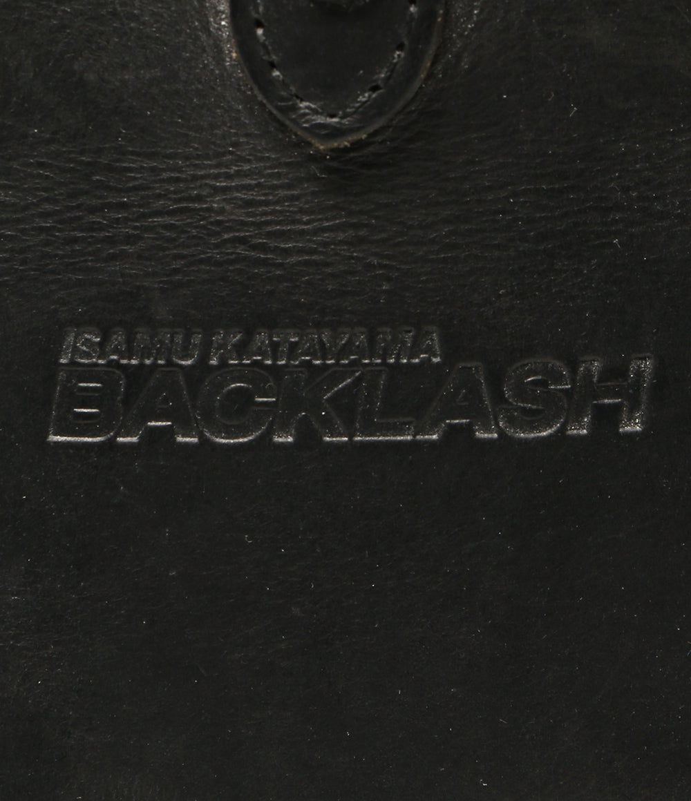 ISAMU KATAYAMA BACKLASH イサムカタヤマ バックラッシュ レザー ポーチ ブラック メンズ