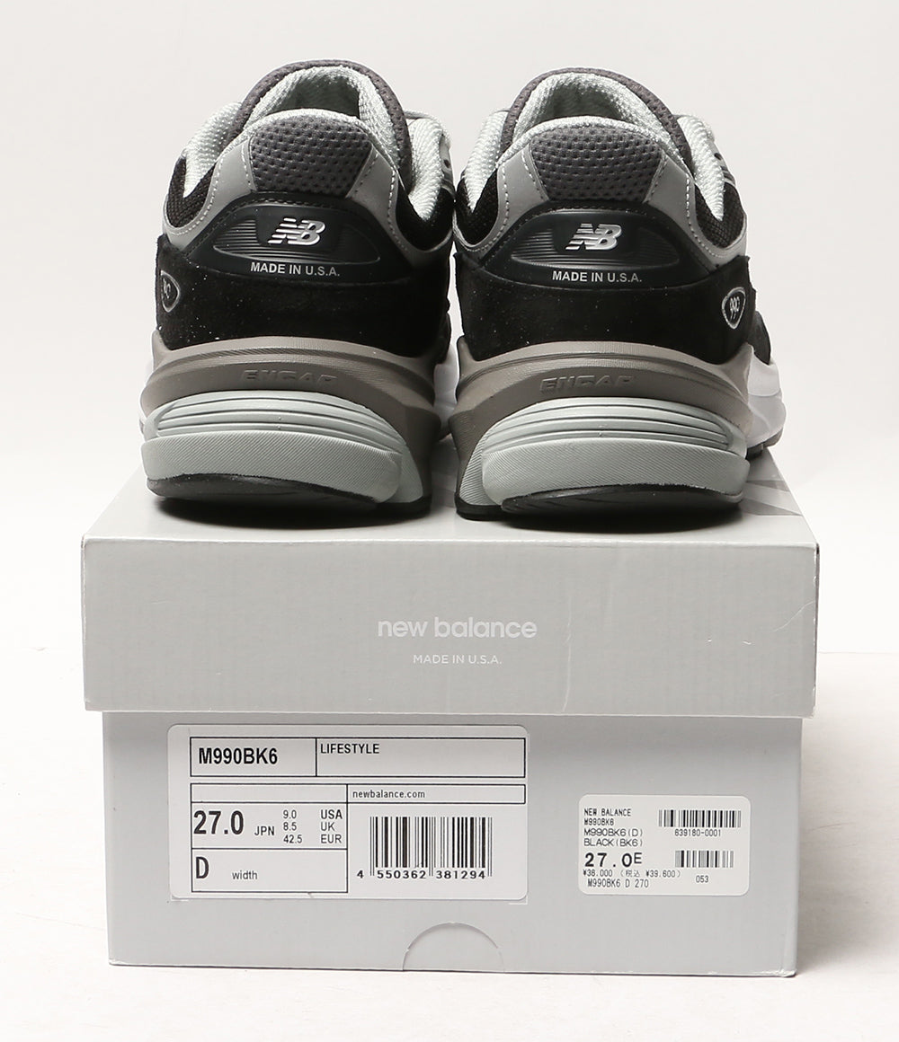 美品 new balance スニーカー Dワイズ USA製 M990BK6 メンズ SIZE 27cm ニューバランス