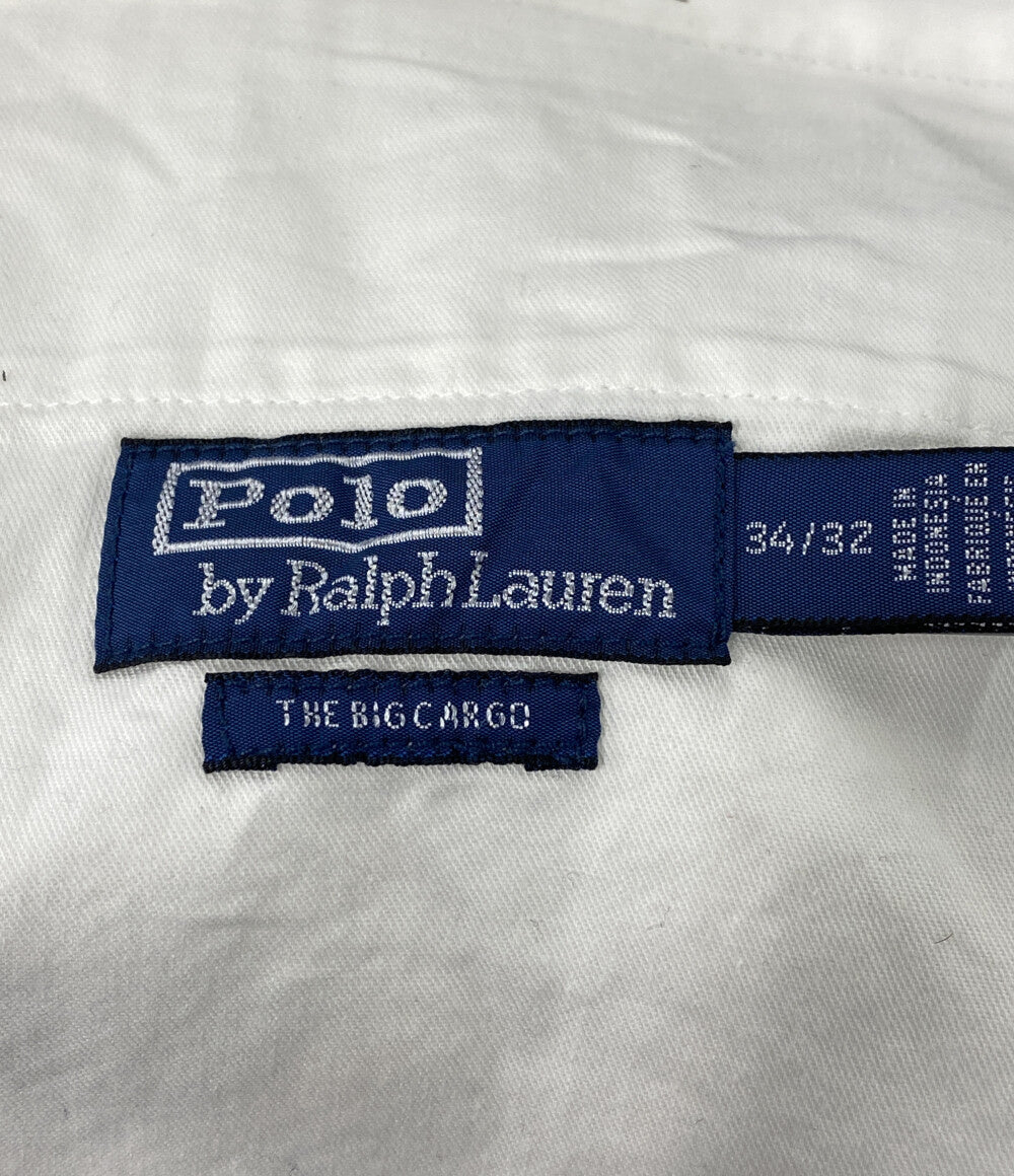 美品 POLO RALPH LAUREN カーゴパンツ RIPSTOP THE BIG CARGO WHITE メンズ SIZE 34/32 ポロ・ラルフローレン