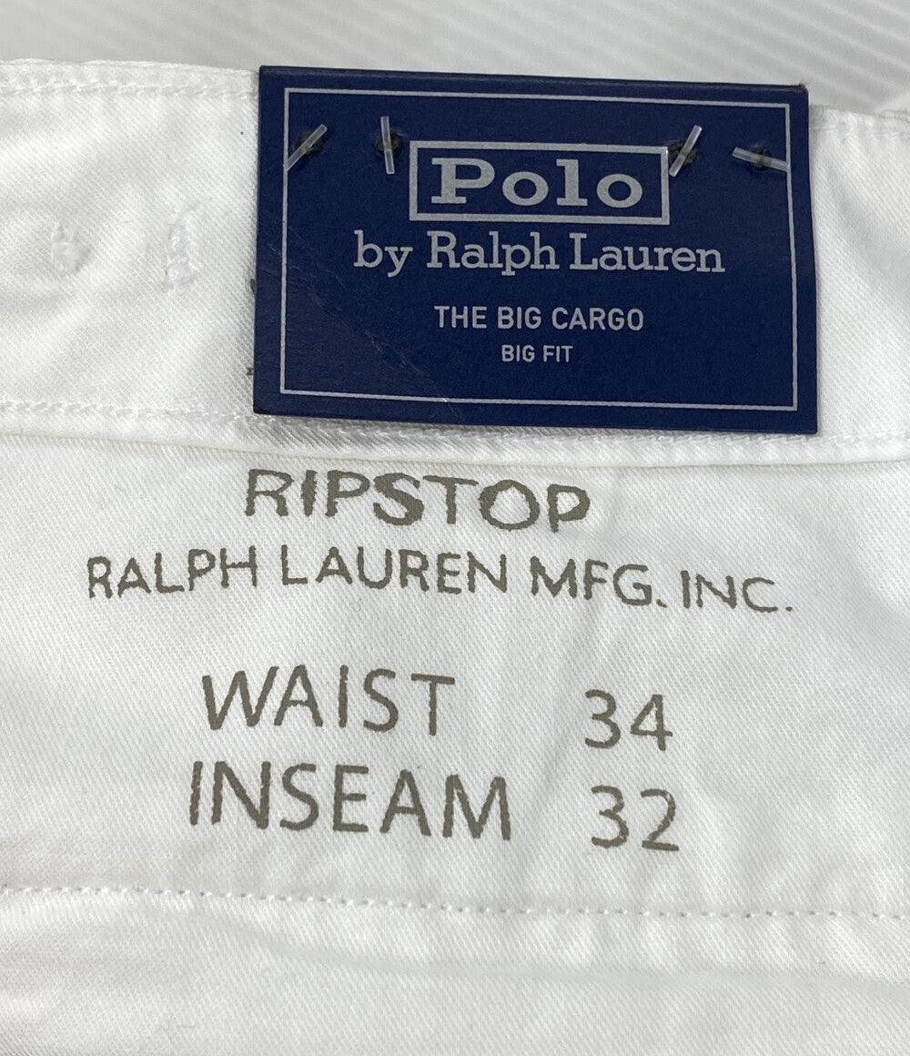 美品 POLO RALPH LAUREN カーゴパンツ RIPSTOP THE BIG CARGO WHITE メンズ SIZE 34/32 ポロ・ラルフローレン