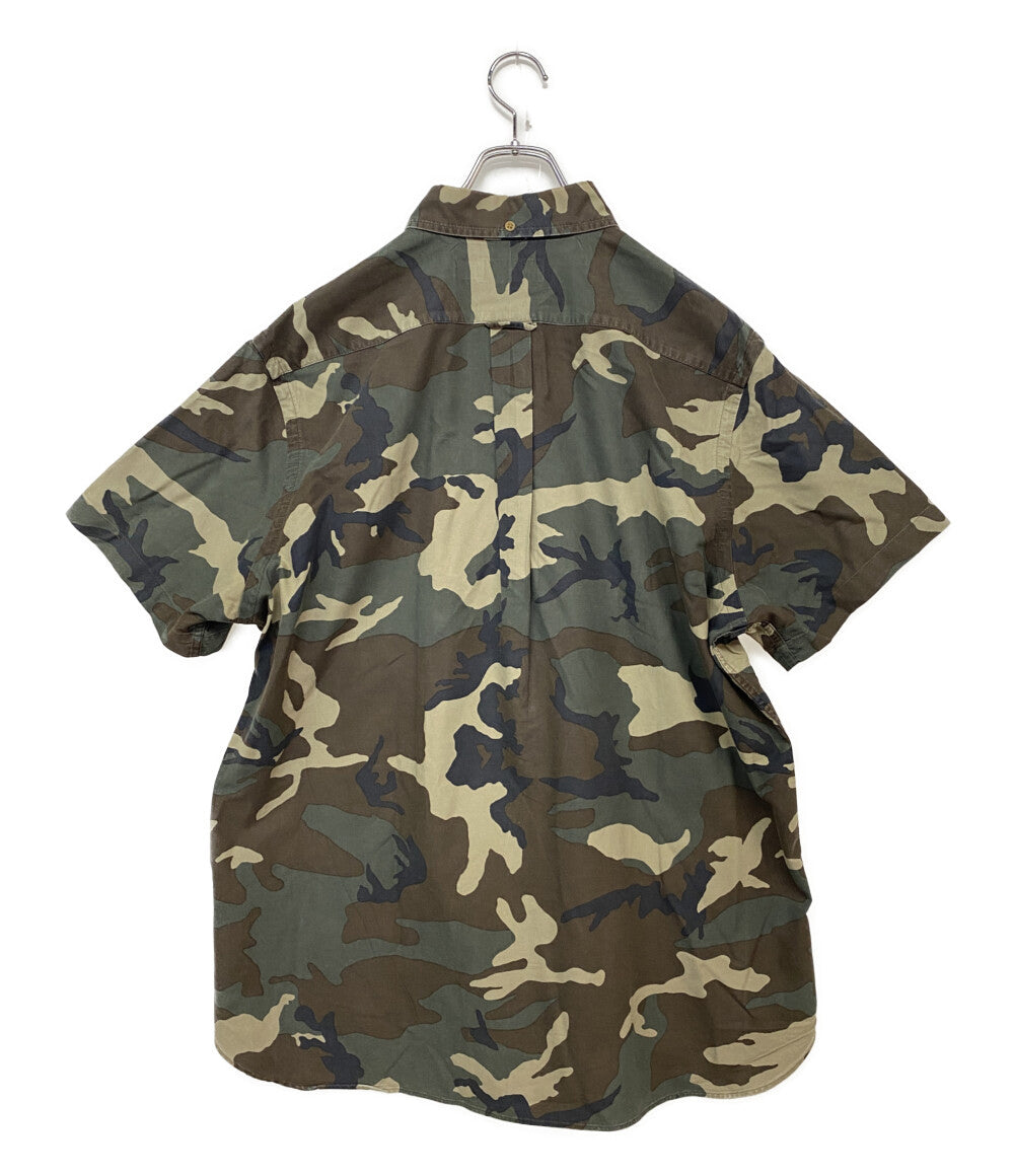 美品 POLO RALPH LAUREN 半袖シャツ ONE POCKET SS OXFORD CAMO メンズ SIZE XL ポロ・ラルフローレン