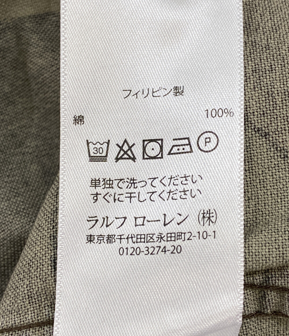 美品 POLO RALPH LAUREN 半袖シャツ ONE POCKET SS OXFORD CAMO メンズ