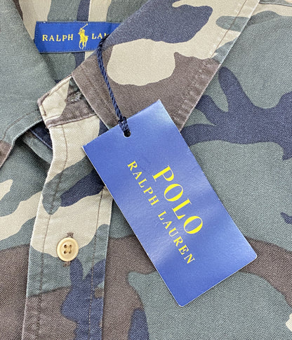 美品 POLO RALPH LAUREN 半袖シャツ ONE POCKET SS OXFORD CAMO メンズ SIZE XL ポロ・ラルフローレン