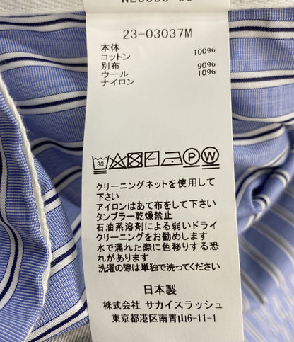 美品 sacai 長袖シャツ 23-03037M Thomas Mason Cotton Poplin メンズ SIZE 4 サカイ