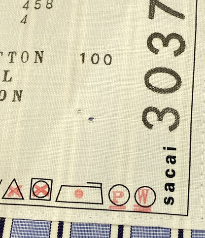 美品 sacai 長袖シャツ 23-03037M Thomas Mason Cotton Poplin メンズ SIZE 4 サカイ