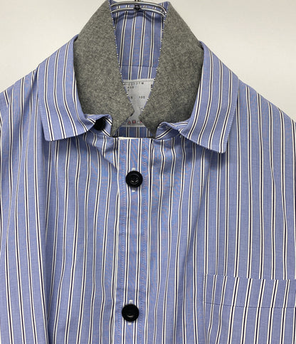 美品 sacai 長袖シャツ 23-03037M Thomas Mason Cotton Poplin メンズ SIZE 4 サカイ