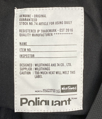 美品 Poliquant × WILDTHINGS ワイルドシングス プルオーバー PQ26SS-WT1 THE PROTECTED COMMON メンズ SIZE L ポリクアント