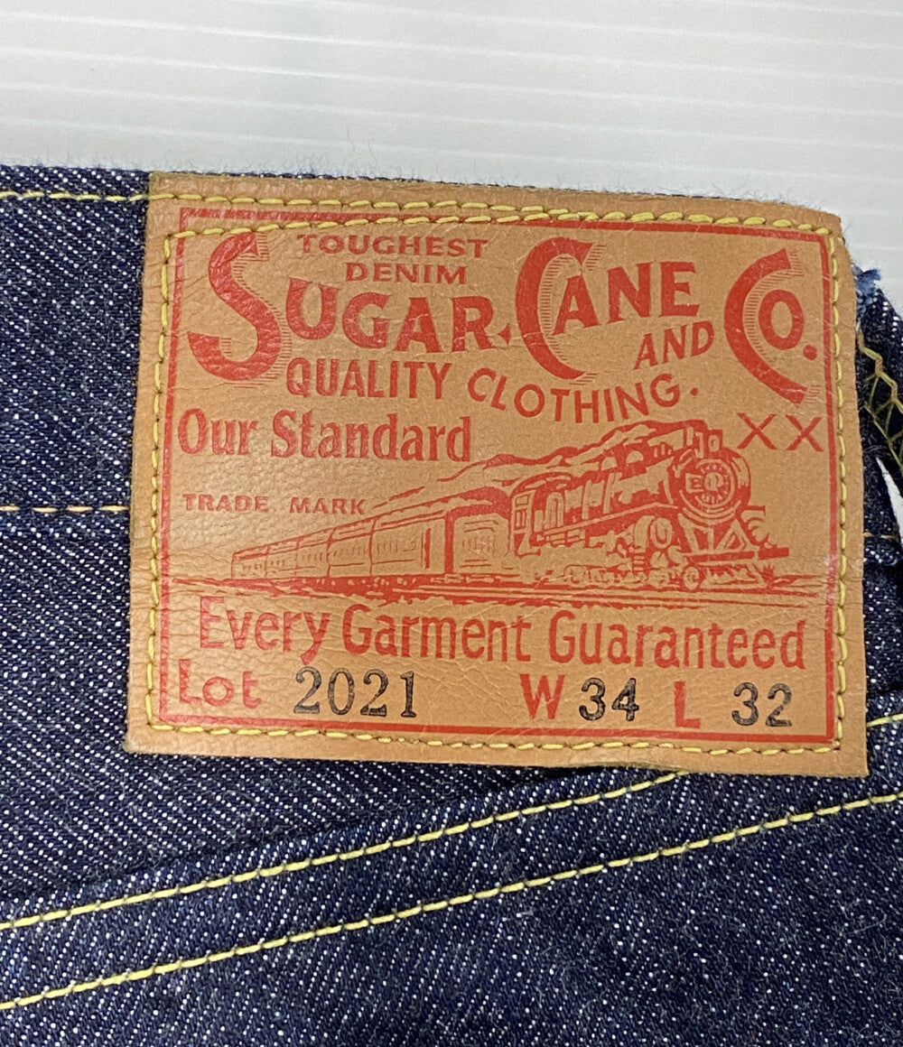 美品 SUGAR CANE デニムパンツ 2021 MODEL 14.25oz DENIM SLIM TAPERED メンズ SIZE 34/32 シュガーケーン