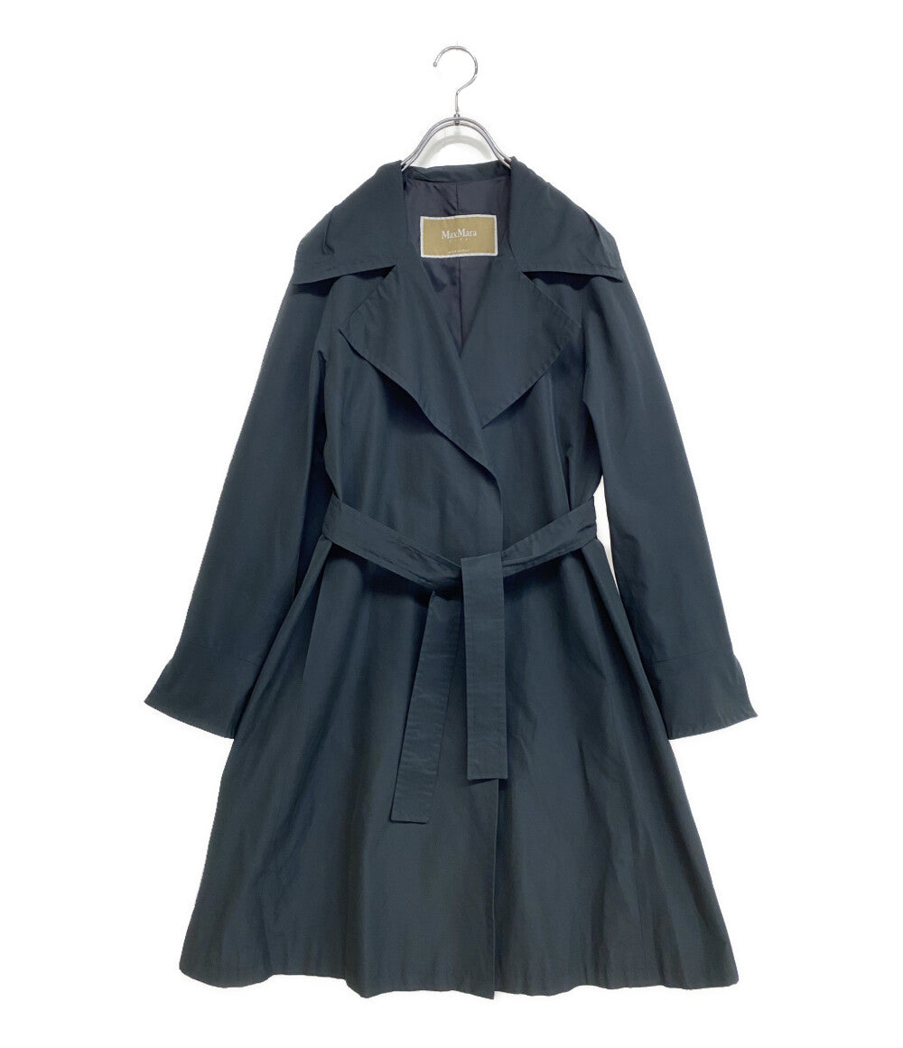 MAX MARA CITY スプリングベルテッドコート 10211671 ブラック レディース SIZE 36 マックスマーラ