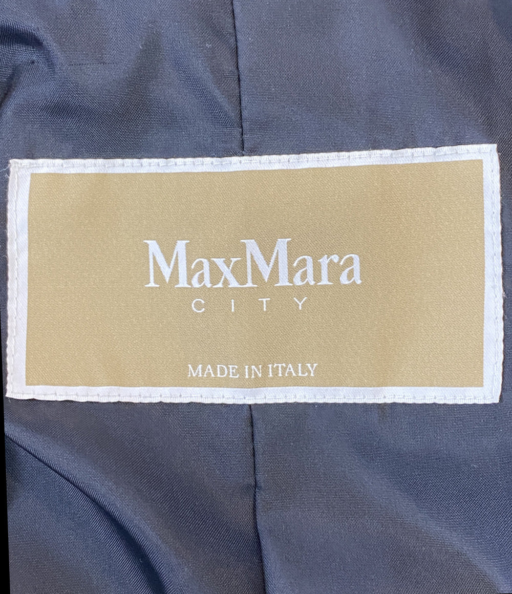MAX MARA CITY スプリングベルテッドコート 10211671 ブラック