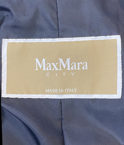 MAX MARA CITY スプリングベルテッドコート 10211671 ブラック レディース SIZE 36 マックスマーラ