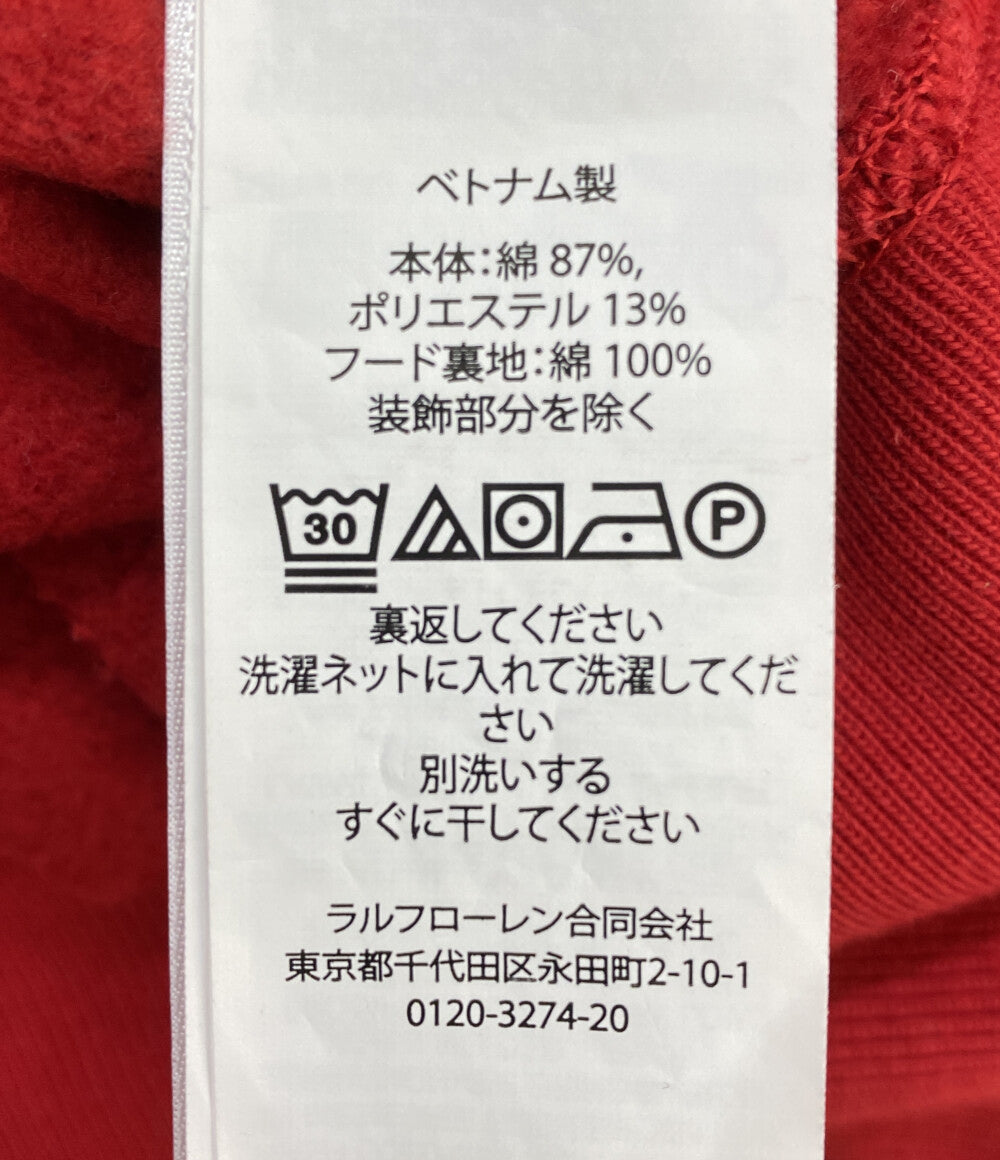 美品 POLO RALPH LAUREN パーカー ヤンキース COOPERSTOWN フーディー RED メンズ SIZE L ポロ・ラルフローレン