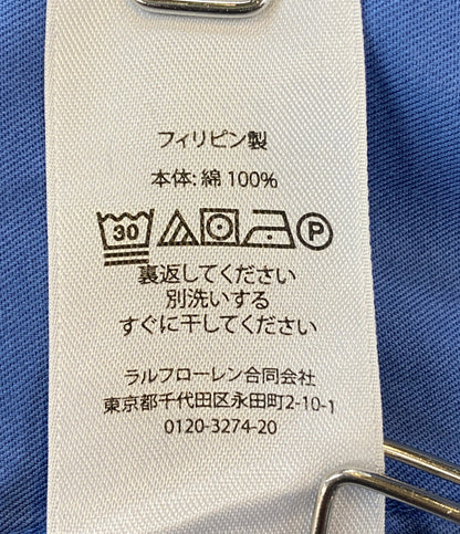 美品 POLO RALPH LAUREN 長袖シャツ CLASSIC FIT PAINTED CHINO WORKSHIRT BLU メンズ SIZE L ポロ・ラルフローレン