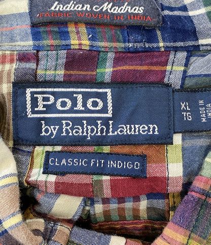 POLO RALPH LAUREN 長袖シャツ CLASSIC FIT MADRAS SHIRT INDIAN MADRAS メンズ SIZE XL ポロ・ラルフローレン
