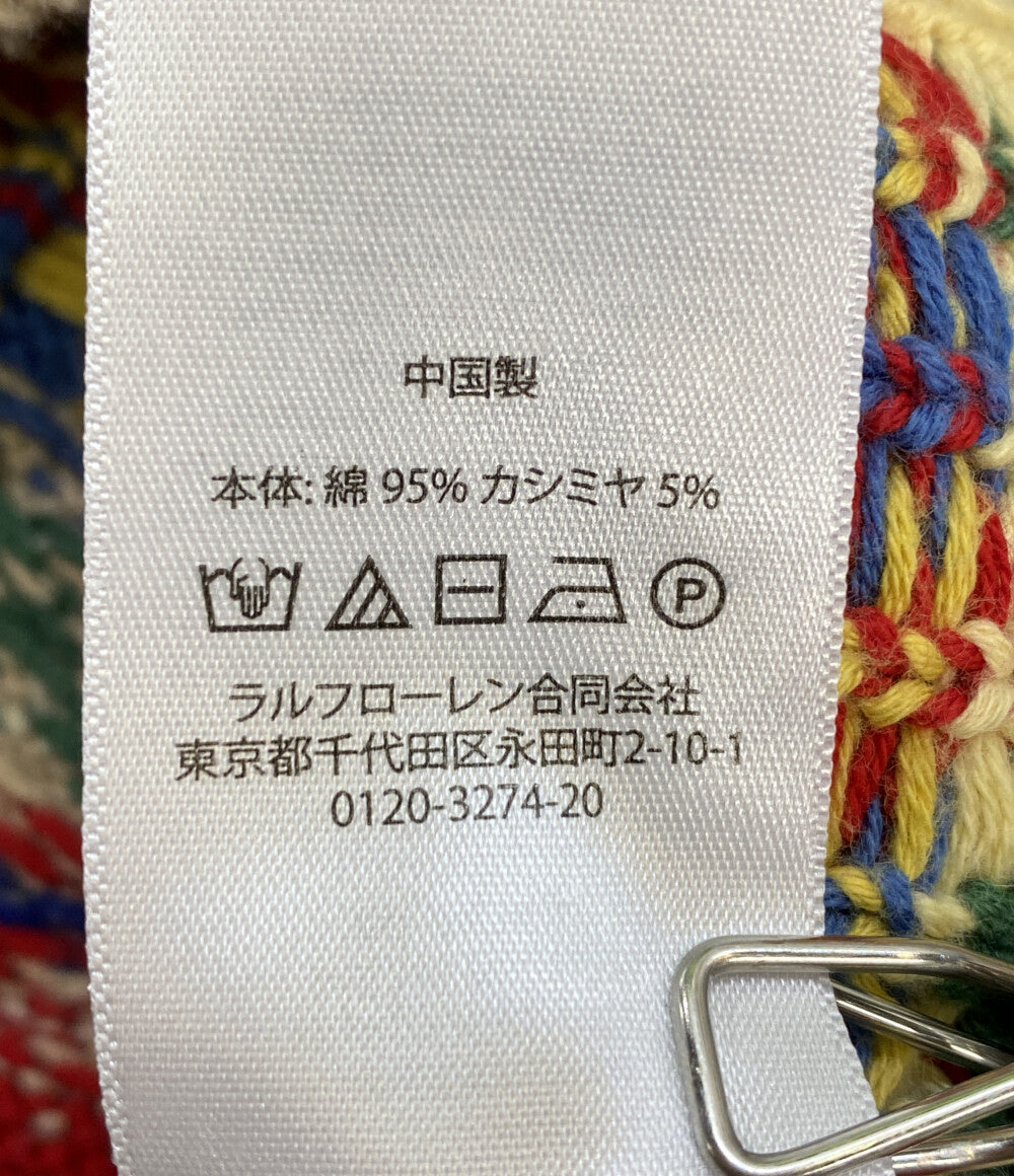 美品 POLO RALPH LAUREN ベスト FAIR ISLE COTTON CASHMERE SWEATER VEST メンズ SIZE L ポロ・ラルフローレン