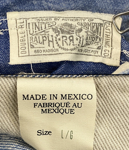 RRL RALPH LAUREN オーバーオール 24SS REPAIRED ダメージ加工 メンズ SIZE L ダブルアールエル