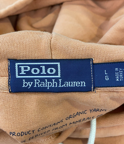 POLO RALPH LAUREN パーカー オーガニック コットンフリース フーディー オレンジ メンズ SIZE L ポロ・ラルフローレン