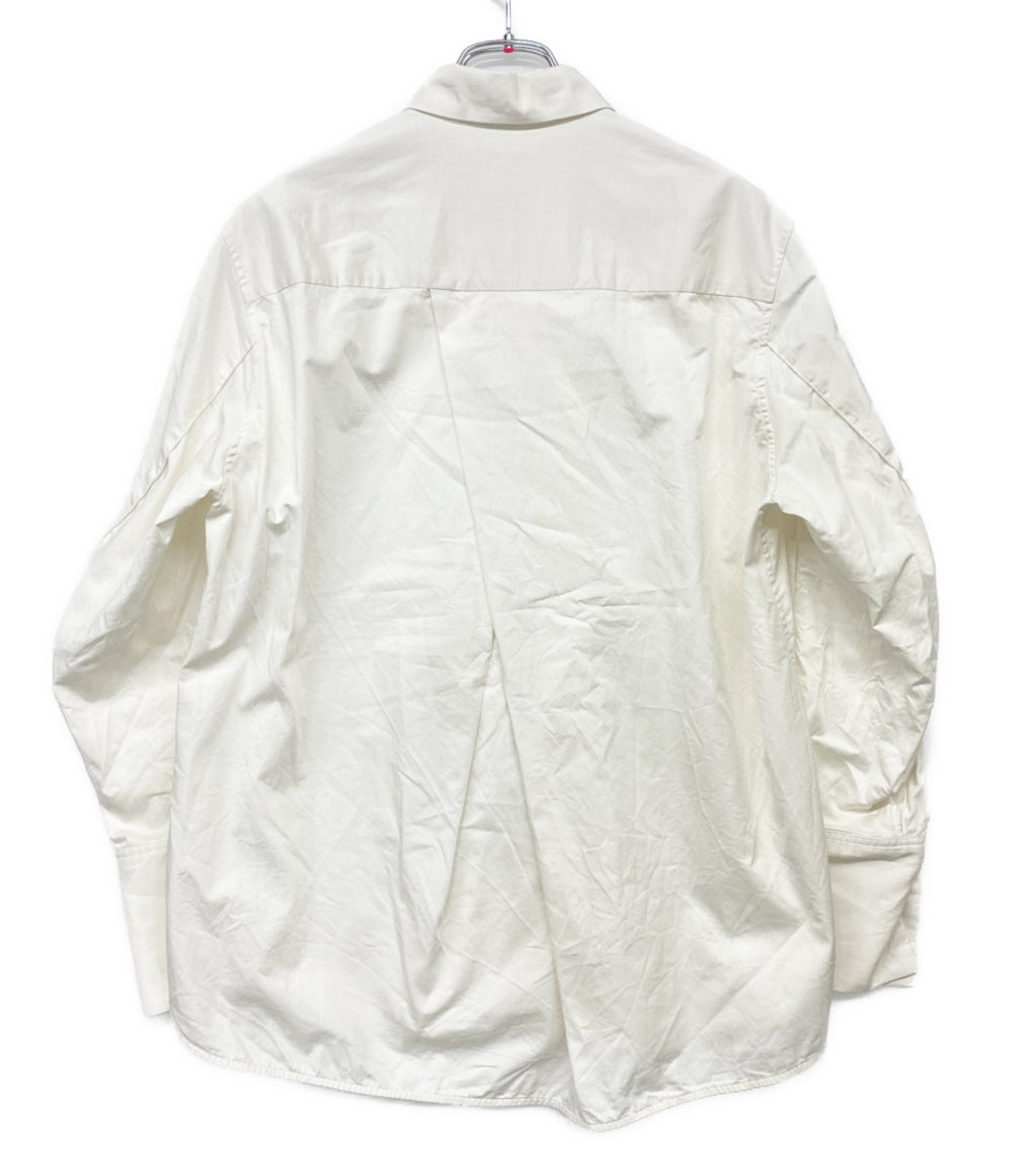 CINOH 長袖シャツ コットン フィンクス ピンタック スリーブ 23sst003-mn レディース SIZE 38 チノ