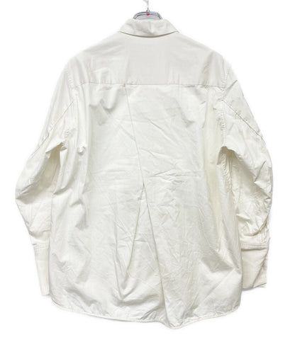 CINOH 長袖シャツ コットン フィンクス ピンタック スリーブ 23sst003-mn レディース SIZE 38 チノ