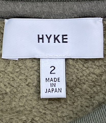HYKE スウェット 172-12171 OLIVE ボンディング 日本製 レディース SIZE 2 ハイク