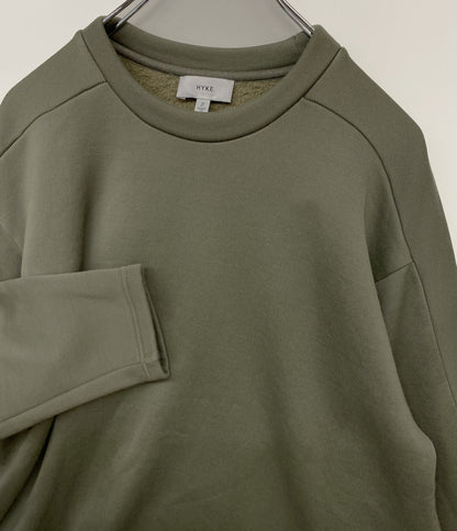 HYKE スウェット 172-12171 OLIVE ボンディング 日本製 レディース SIZE 2 ハイク