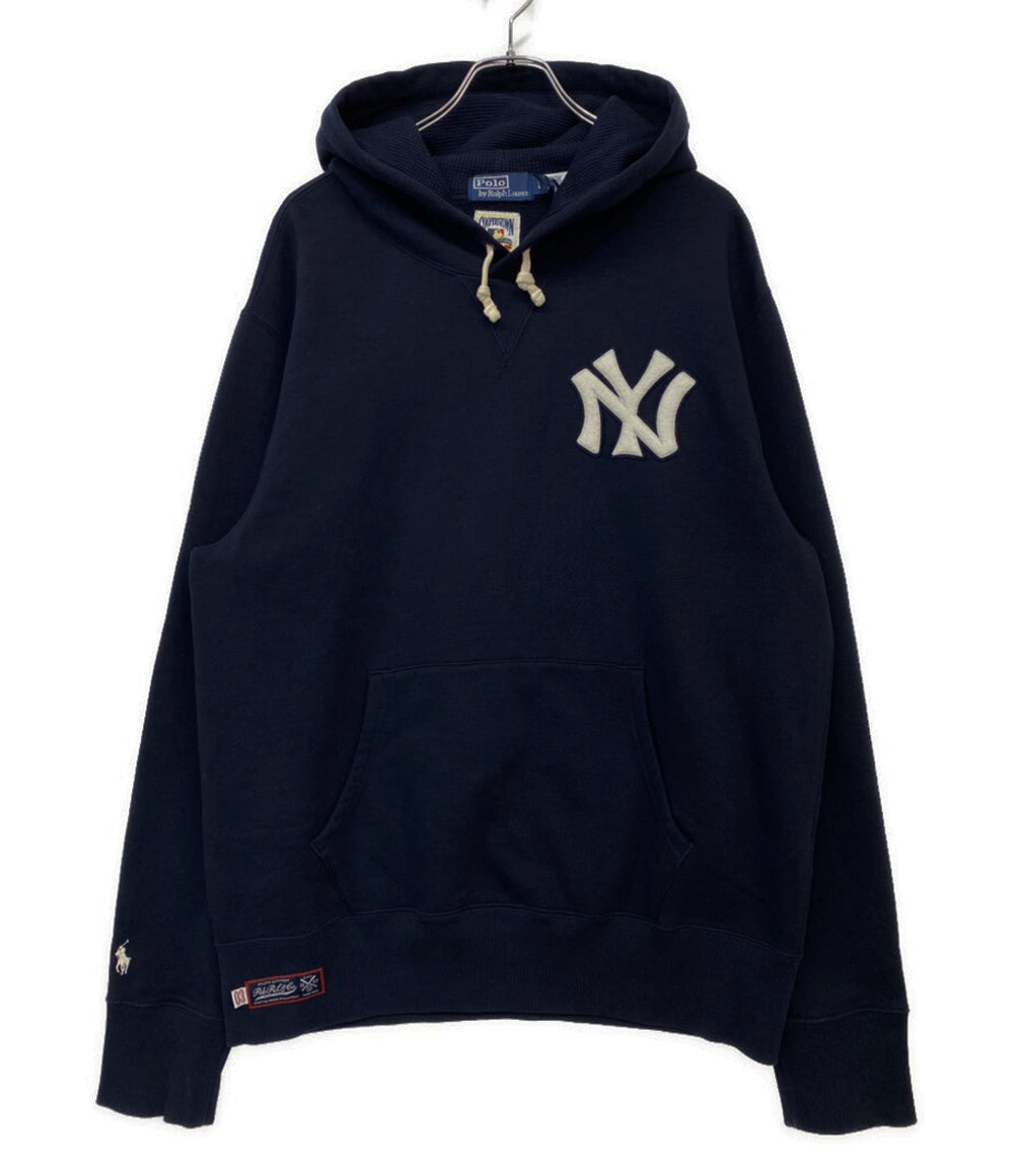 POLO RALPH LAUREN パーカー ヤンキース フーディ COOPERSTOWN YANKEES メンズ SIZE L ポロ・ラルフローレン