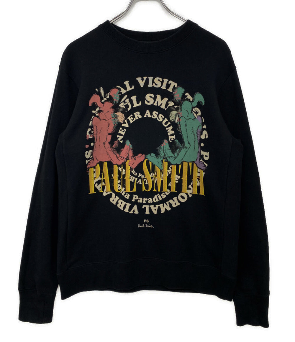 PAUL SMITH スウェット TWO DOGS プリント ブラック メンズ SIZE M ポール・スミス
