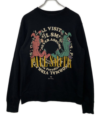 PAUL SMITH スウェット TWO DOGS プリント ブラック メンズ SIZE M ポール・スミス