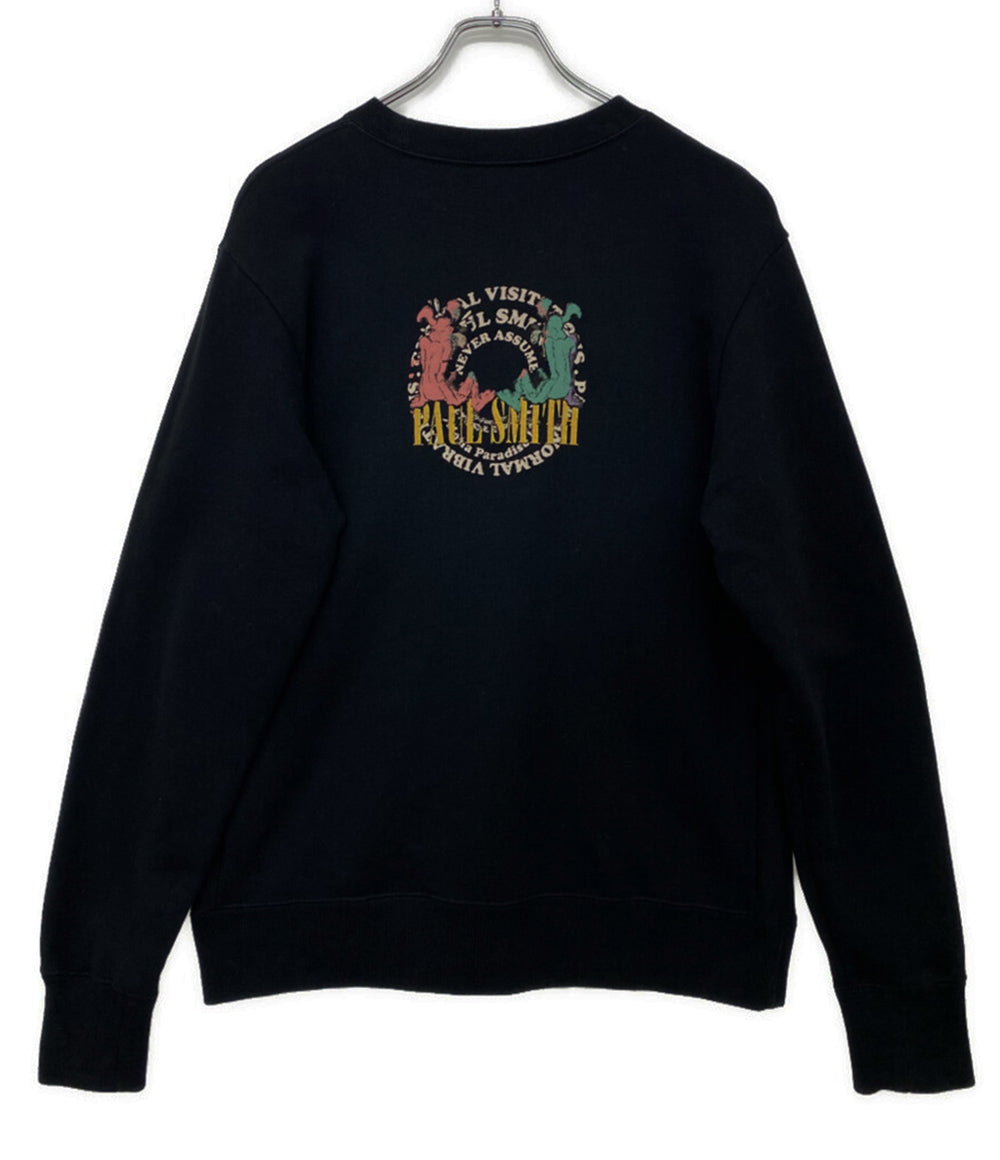 PAUL SMITH スウェット TWO DOGS プリント ブラック メンズ SIZE M ポール・スミス