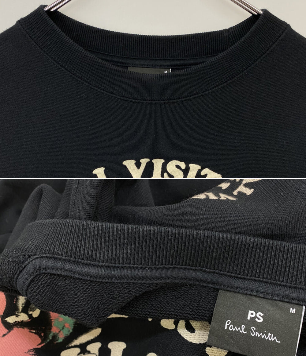 PAUL SMITH スウェット TWO DOGS プリント ブラック メンズ SIZE M ポール・スミス