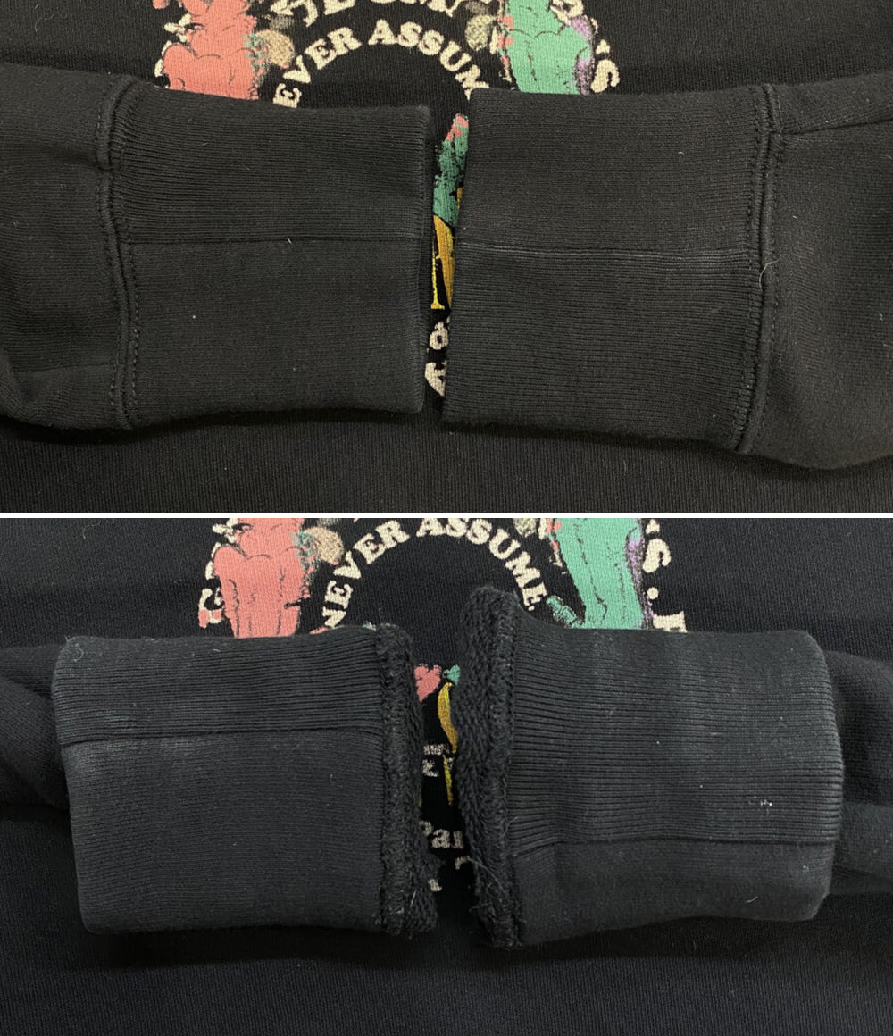 PAUL SMITH スウェット TWO DOGS プリント ブラック メンズ SIZE M ポール・スミス