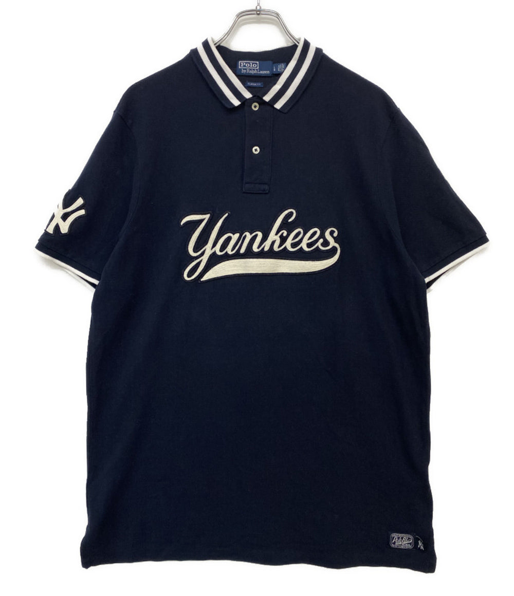 POLO RALPH LAUREN ポロシャツ MLB YANKEES NAVY CLASSIC FIT メンズ SIZE L ポロ・ラルフローレン