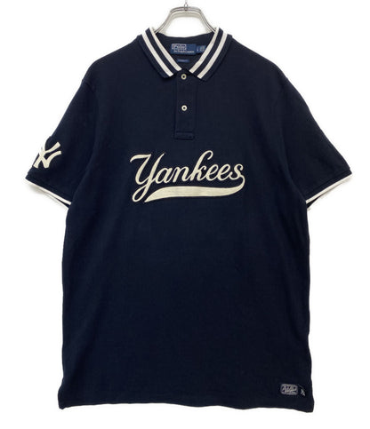 POLO RALPH LAUREN ポロシャツ MLB YANKEES NAVY CLASSIC FIT メンズ SIZE L ポロ・ラルフローレン