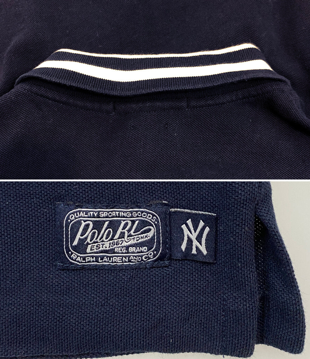 POLO RALPH LAUREN ポロシャツ MLB YANKEES NAVY CLASSIC FIT メンズ