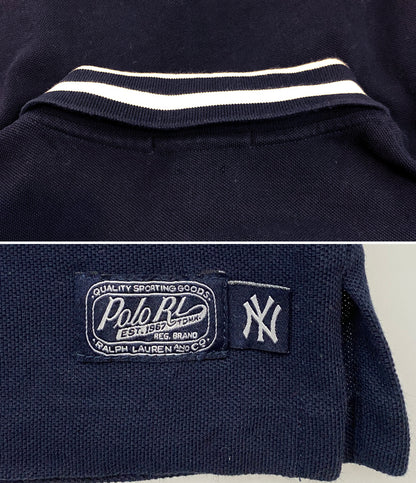 POLO RALPH LAUREN ポロシャツ MLB YANKEES NAVY CLASSIC FIT メンズ SIZE L ポロ・ラルフローレン