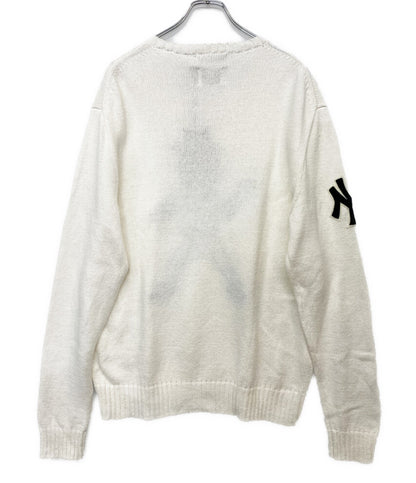 美品 POLO RALPH LAUREN ニット ヤンキース ベア セーター GENUINE MERCHANDISE メンズ SIZE L ポロ・ラルフローレン