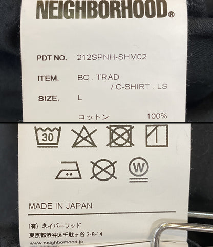 NEIGHBORHOOD 長袖シャツ 212SPNH-SHM02 BC.TRAD C-SHIRT.LS メンズ SIZE L ネイバーフッド