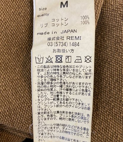 REMI RELIEF スウェット USED加工 スウェット キャメル メンズ SIZE M レミレリーフ