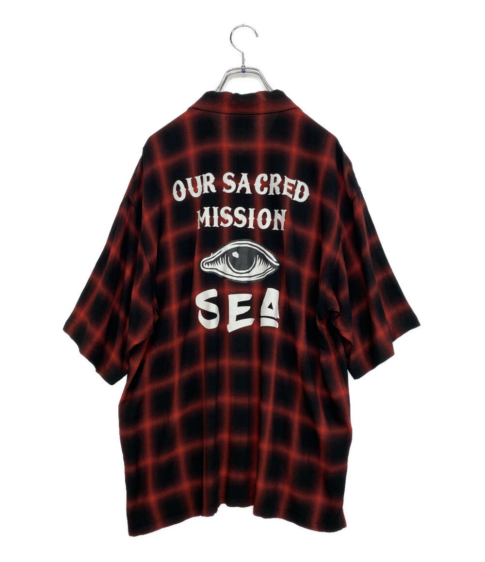 WIND AND SEA ウィンダンシー 半袖シャツ KOICHIRO TAKAGI シャドウ RAYON メンズ SIZE XL