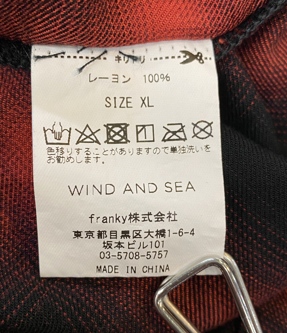 WIND AND SEA ウィンダンシー 半袖シャツ KOICHIRO TAKAGI シャドウ RAYON メンズ SIZE XL