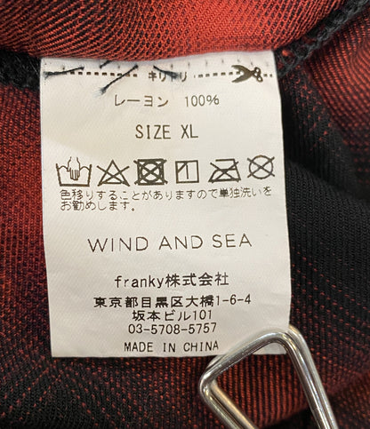 WIND AND SEA ウィンダンシー 半袖シャツ KOICHIRO TAKAGI シャドウ RAYON メンズ SIZE XL