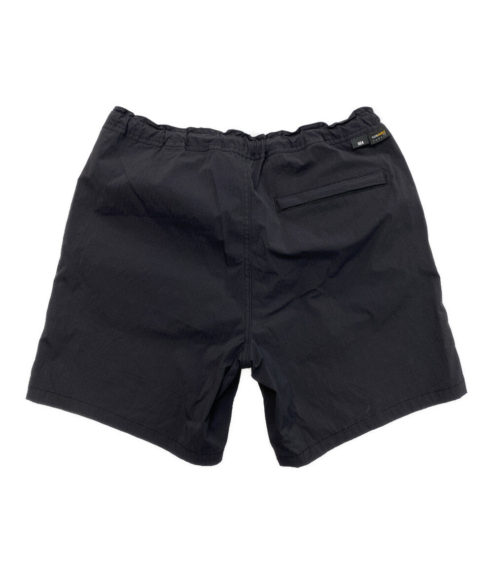 【新品タグ付】FCRB×ウィンダンシー ショーツ SEA ハーフパンツ黒 WIND AND SEA ウィンダンシー ハーフパンツ CORDURA Fabric ナイロン