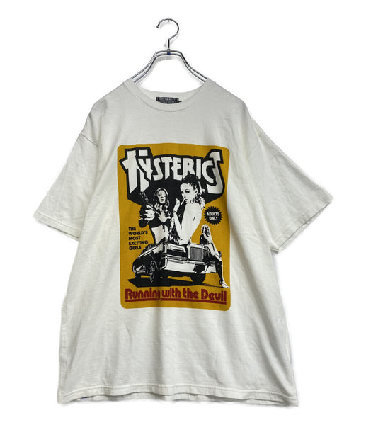 美品 HYSTERIC GLAMOUR 半袖Tシャツ HYSTERIC MOVIE T ホワイト