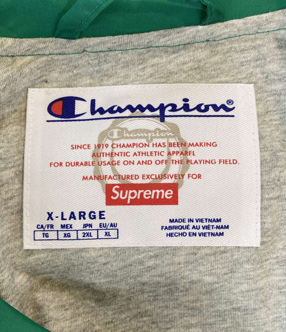 美品 Supreme × CHAMPION チャンピオン ジャケット 24SS COACHES JACKET GREEN メンズ SIZE XL シュプリーム