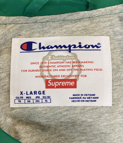 美品 Supreme × CHAMPION チャンピオン ジャケット 24SS COACHES JACKET GREEN メンズ SIZE XL シュプリーム